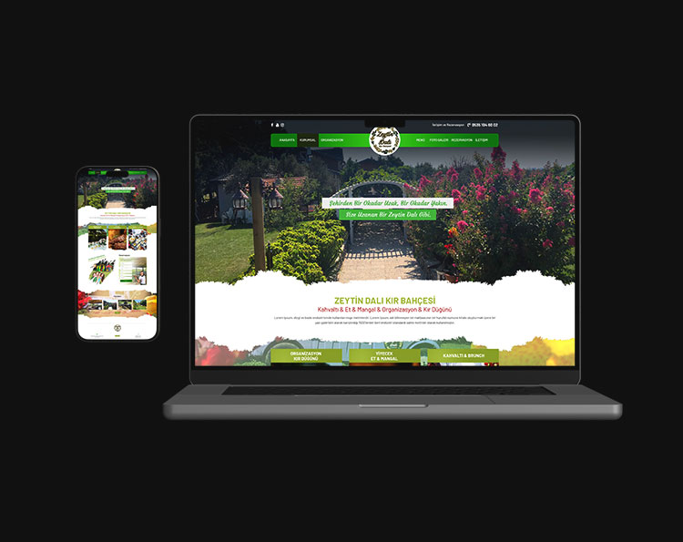 Kır Bahçesi Restaurant Web Site Çalışması