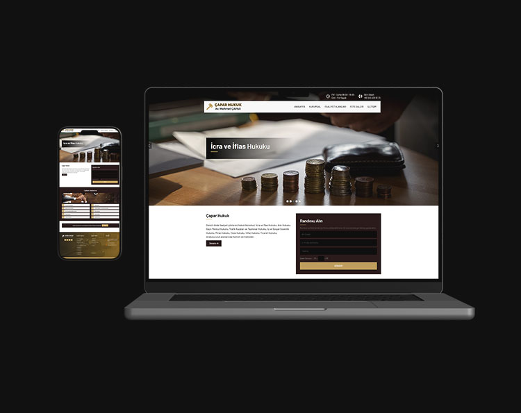 Avukat Web Sitesi Tasarım Çalışması