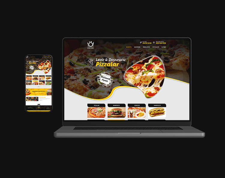 Pizza Web Sitesi Arayüz Tasarımı